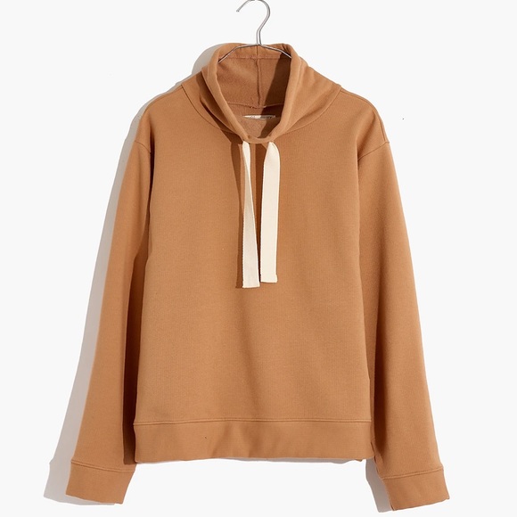Madewell Tops - Madewell MWL Ribbed Funnelneck Sweatshirt XL NWT